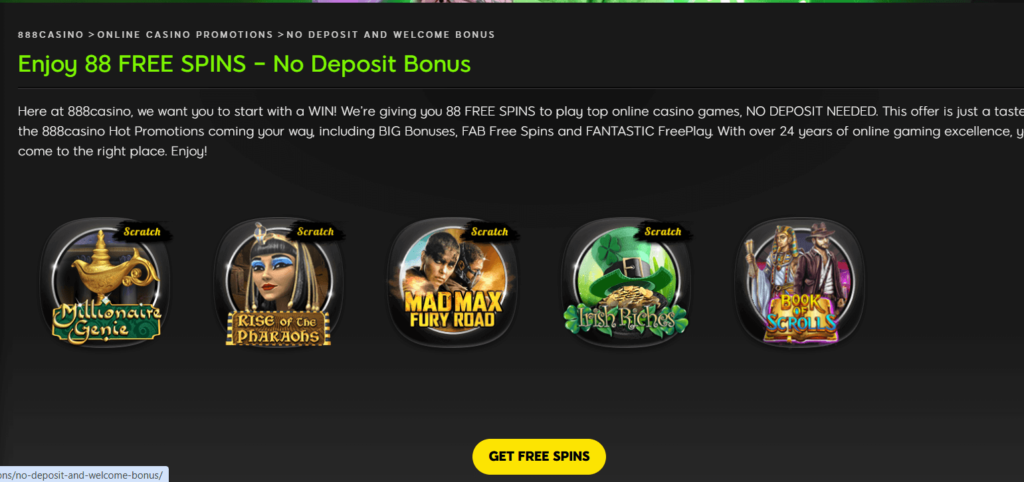 888casino NZ no deposit bonus