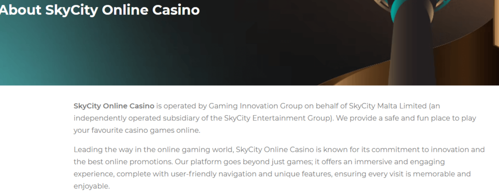 About SkyCity Online Casino NZ