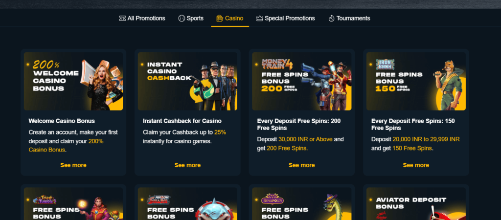 Rajabets Casino Promo Codes India