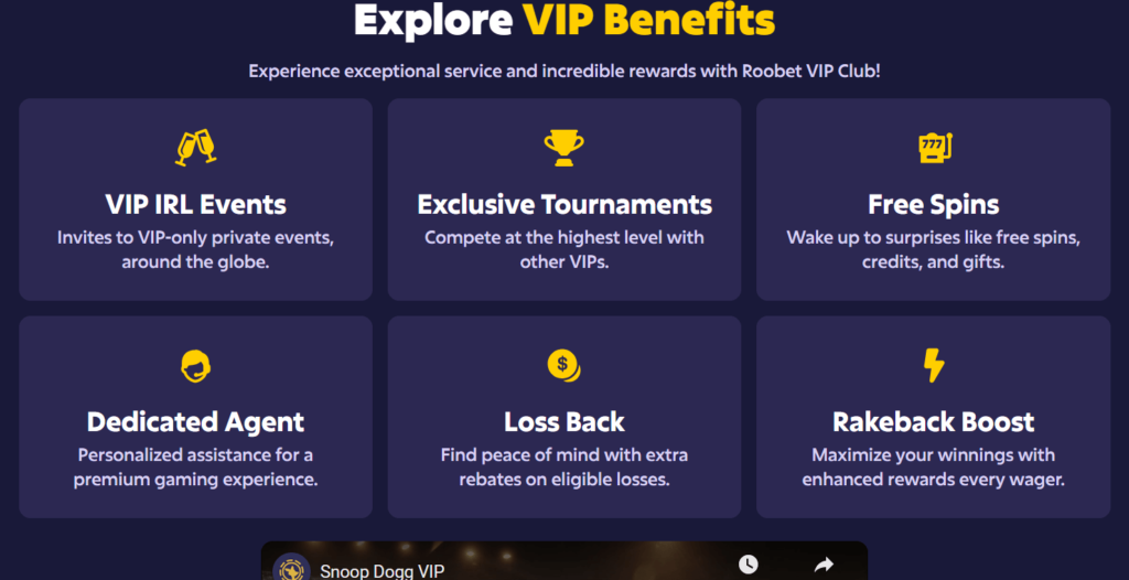 Roobet Casino VIPs